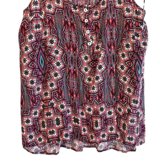 Olive & Oak 100% Rayon Aztec Racerback Tank - Picture 2 of 7